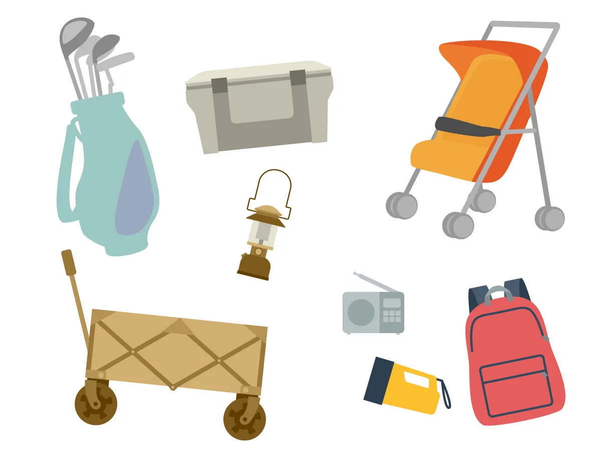 シューズクロークに収納する物イメージ