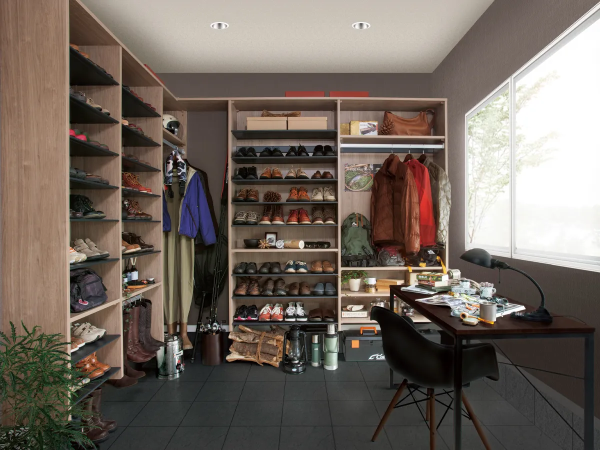 4.5畳以上L型のシューズクロークプランイメージ