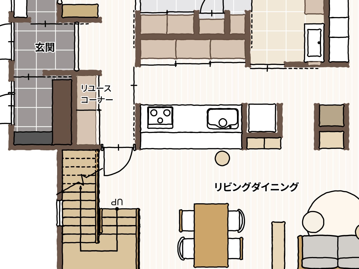 リユースコーナーの間取り図