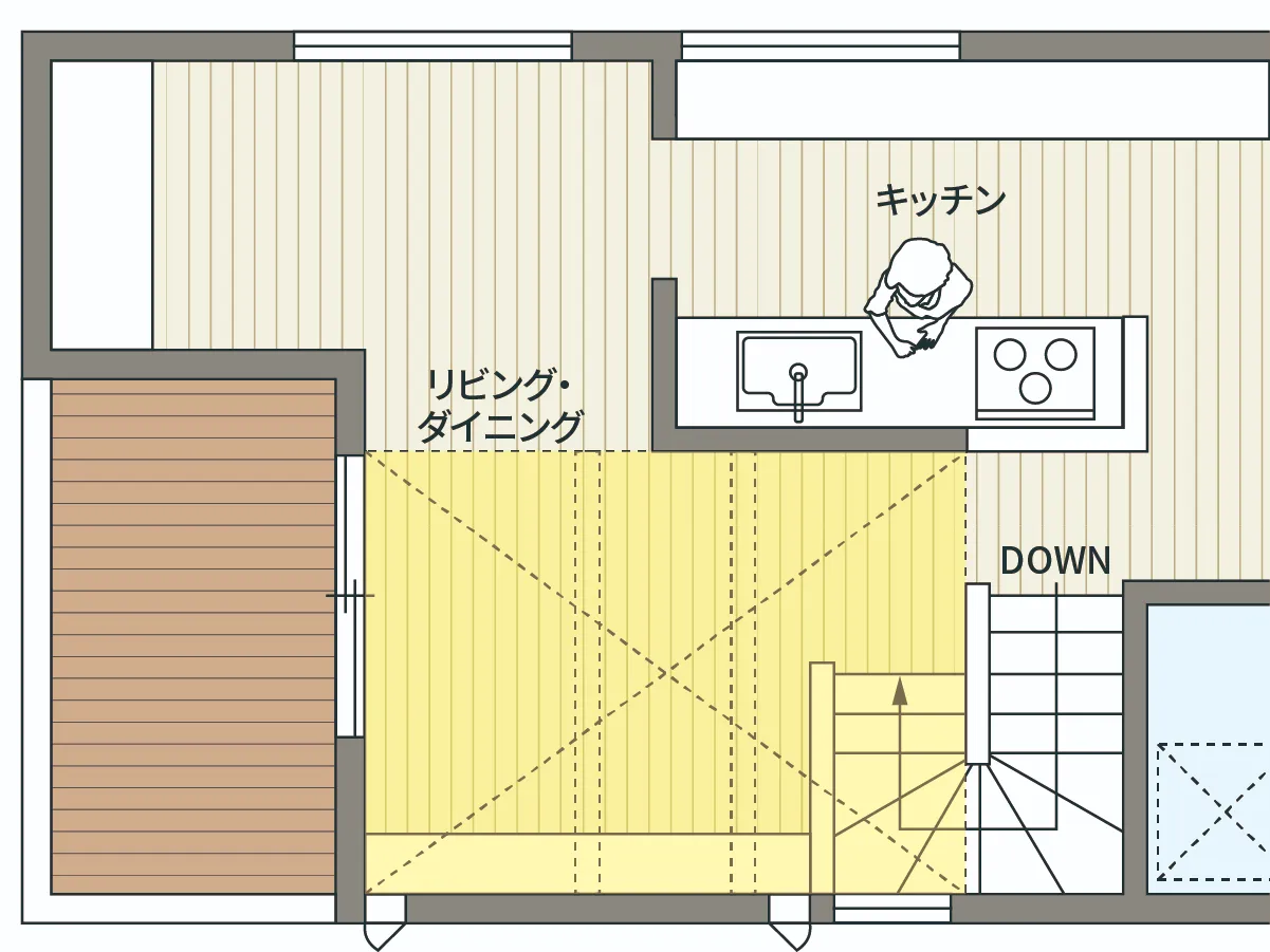 2階リビング間取りイメージ
