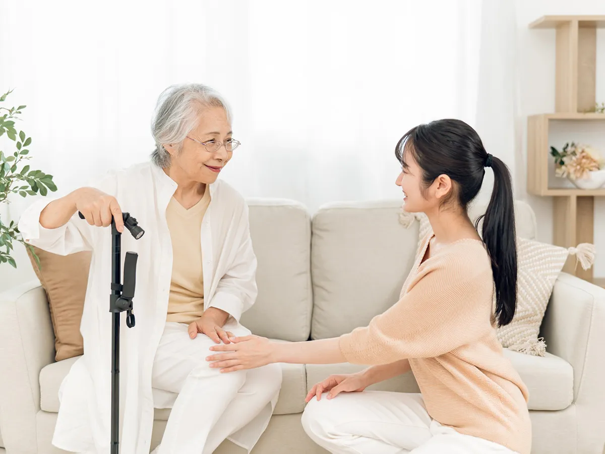 腰の悪い人のイメージ